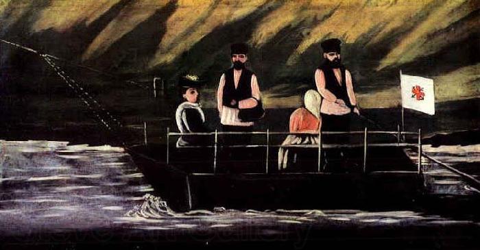 Niko Pirosmanashvili The Ferry at Didubeh Norge oil painting art